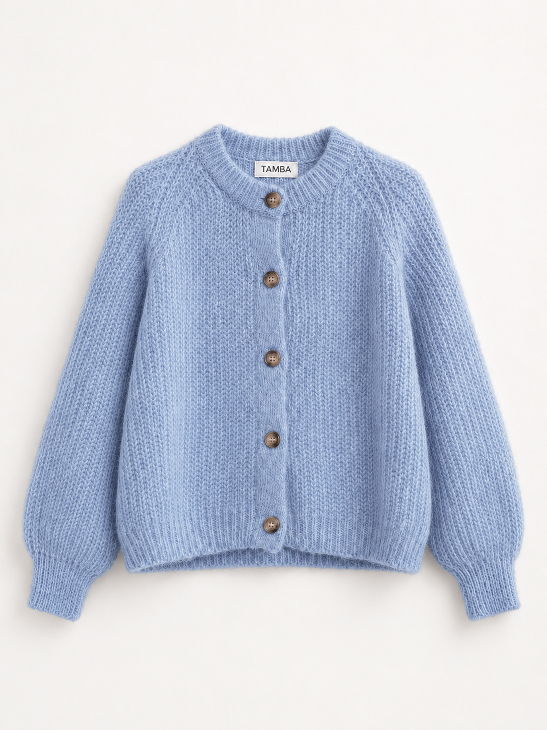 TAMBA - Mohair cardigan with button placket