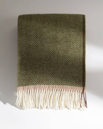 MoST - Wool Throw Blanket Denver olive