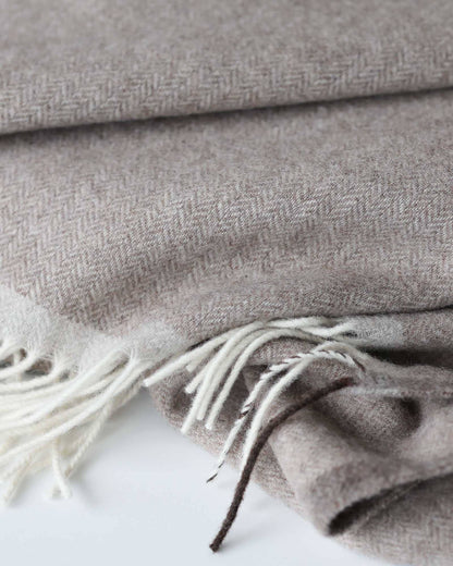 MoST - Merino/cashmere Throw Blanket MILANO - brown
