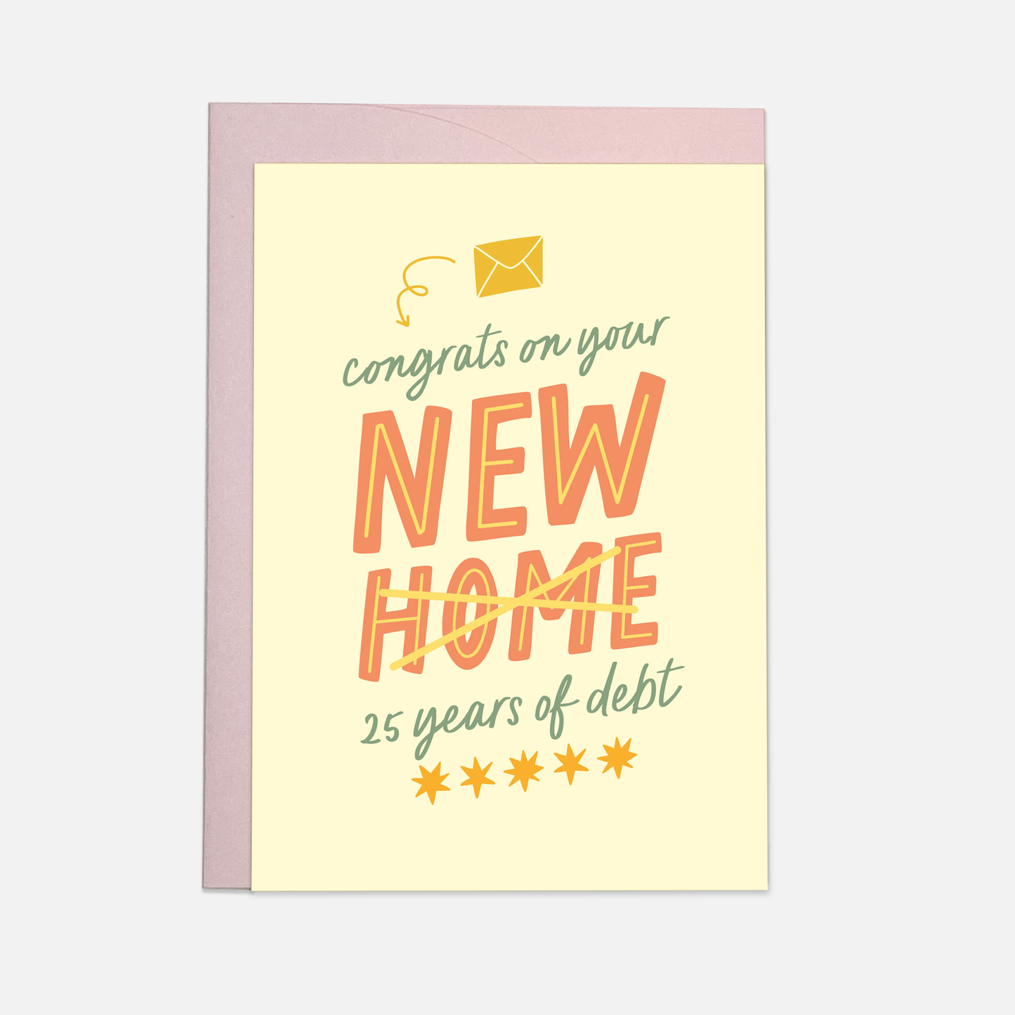 Kaart Blanche - Home debt greeting card