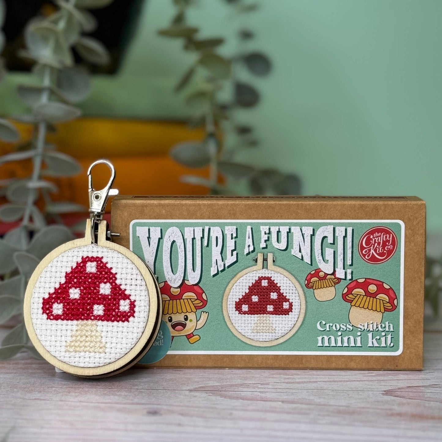 Mini Matchbox Kits - You're a Fungi! Mini Matchbox Cross Stitch Kit