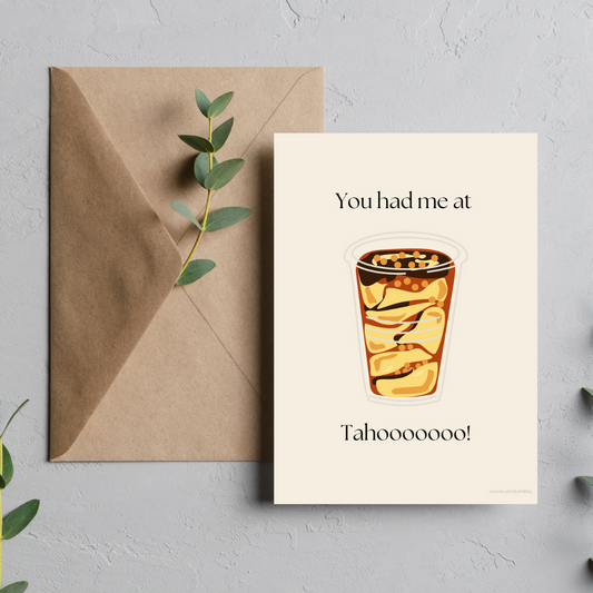 Card-  You had me at Tahooooooo!
