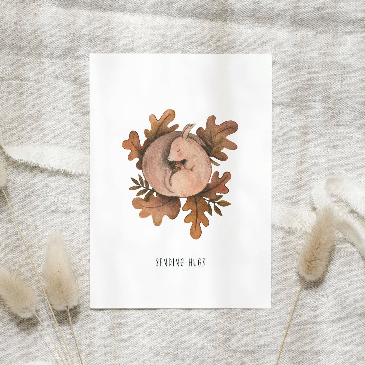 Leo La Douce GmbH - Postcard · Squirrel | Sending hugs