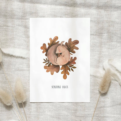Leo La Douce GmbH - Postcard · Squirrel | Sending hugs