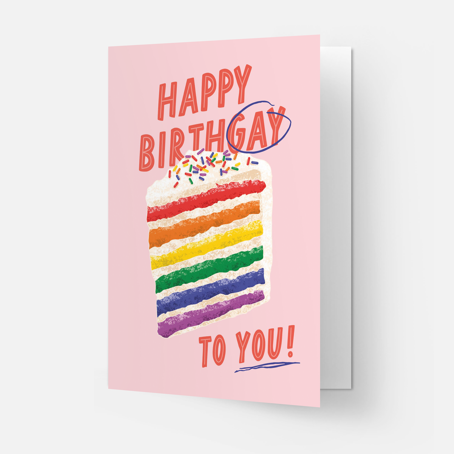 Kaart Blanche - Happy birthgay greeting card