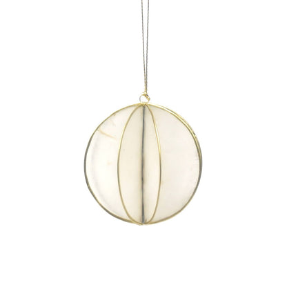Kinta - Trim Cap Ball Medium White w/ gold Edges 6 cm