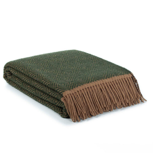 MoST - Wool Throw Blanket VENEZIA Leaf
