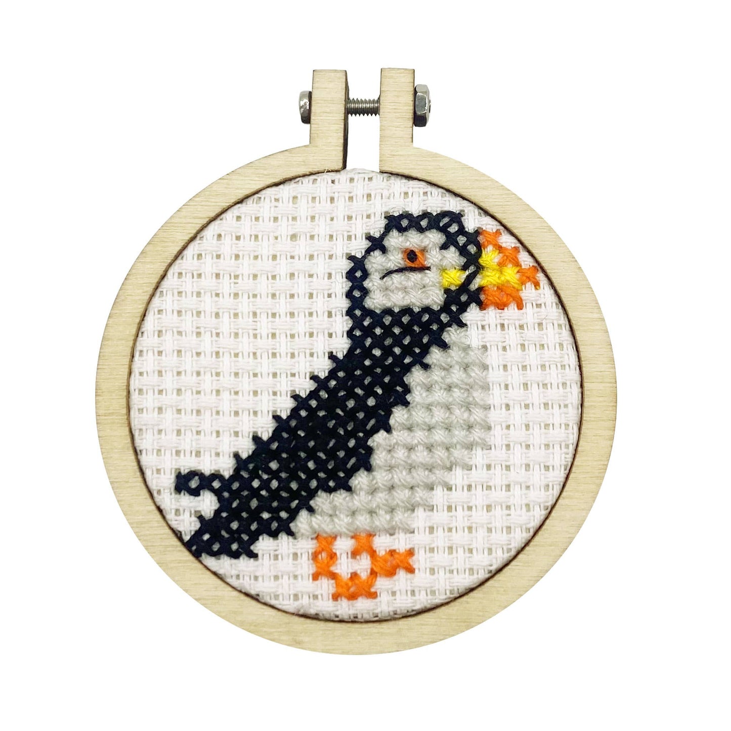 Mini Matchbox Kits - I Puffin Love Shetland! Mini Matchbox Cross Stitch Kit