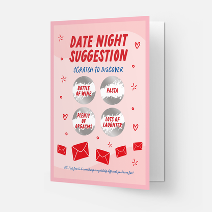 Kaart Blanche - Date night suggestion - Valentines day greeting card