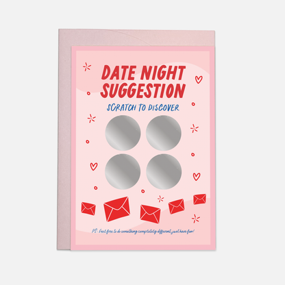 Kaart Blanche - Date night suggestion - Valentines day greeting card