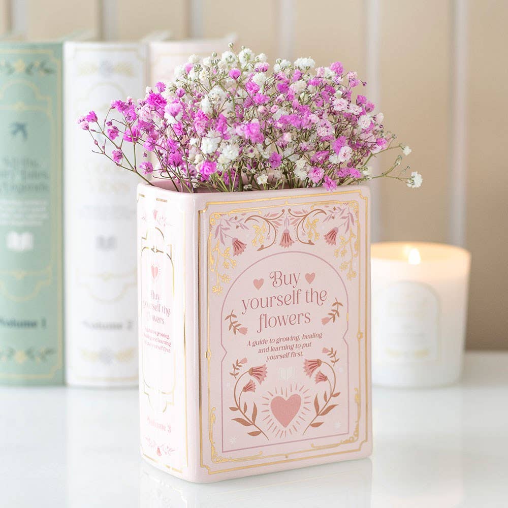 Something Different - Pink Book Shaped Vase