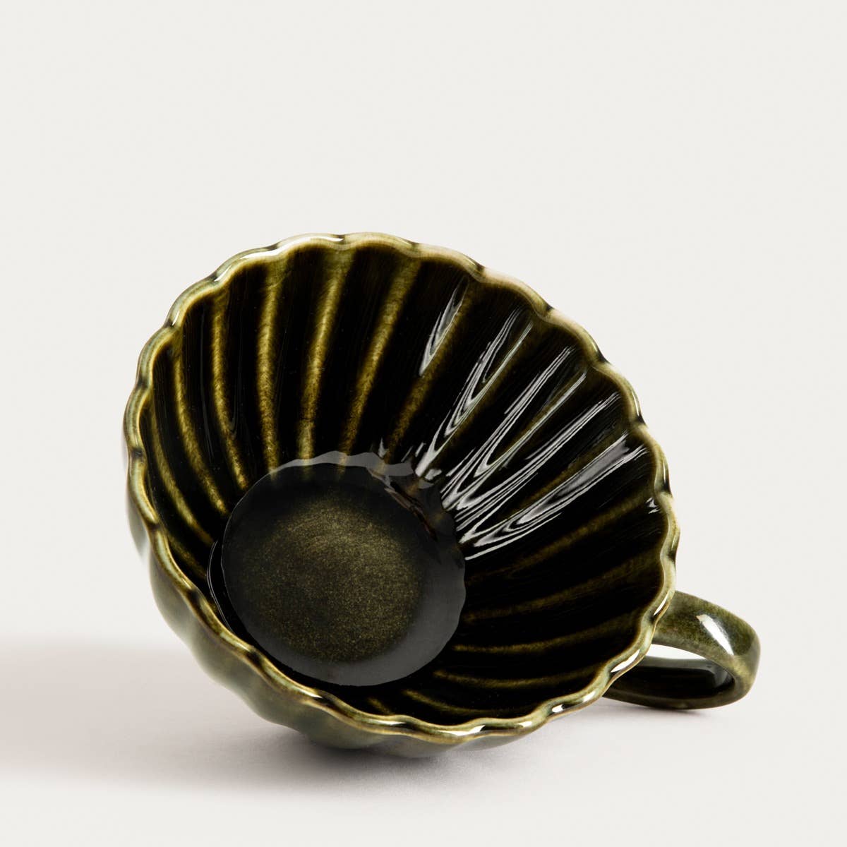 MELIDA | cup-shaped mug dark green | 0.3 l