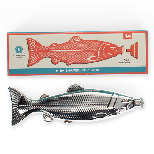 Rex Europe - Fish-shaped stainless steel hip flask - Spirit of Adventure