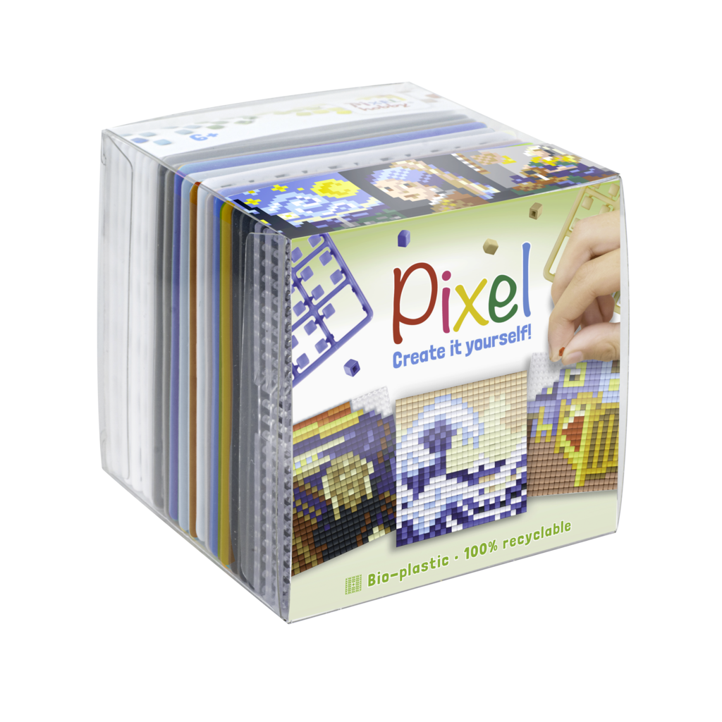 Pixelhobby - DIY Sustainable Giftset Pixel Classic 3-Pack - World Art