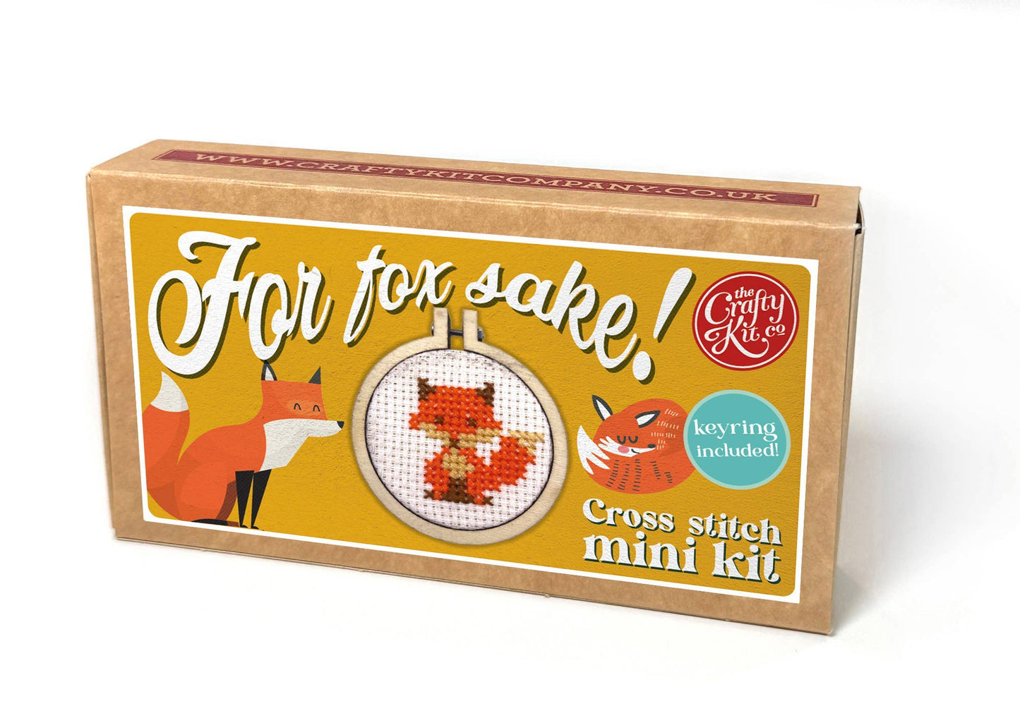 Mini Matchbox Kits - For Fox Sake! Mini Matchbox Cross Stitch Kit
