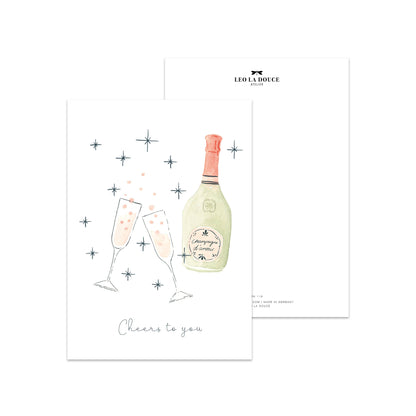Leo La Douce- Postcard - Sparkling wishes
