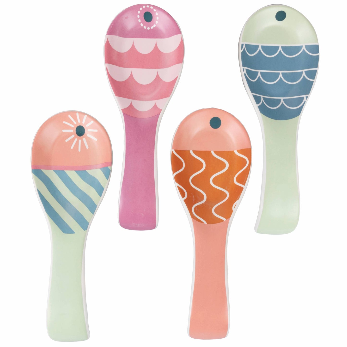 VdE Tivoli 1996 - COLOR FISH LADLE REST 4 ASSORTED.