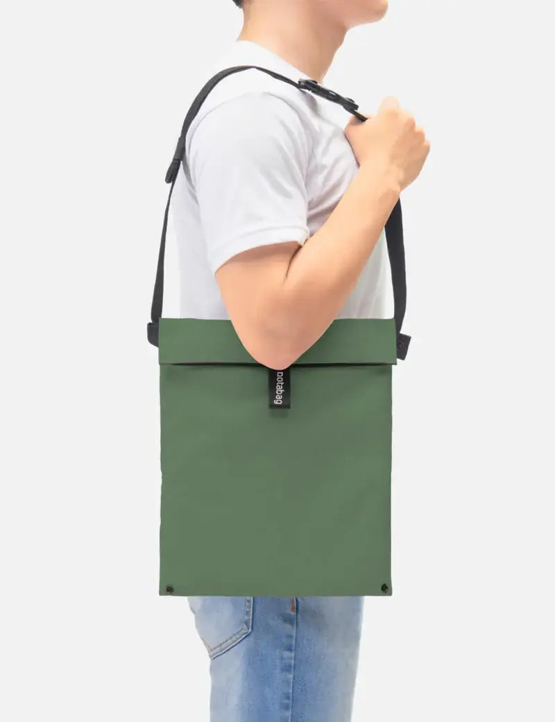 Notabag - Crossbody Fern Green – Multifunctional Bag Tote Recycled