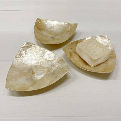 Schaaltje Schelp Capiz XS Goud