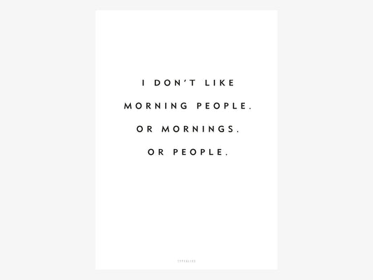 typealive - Print/Morning People
