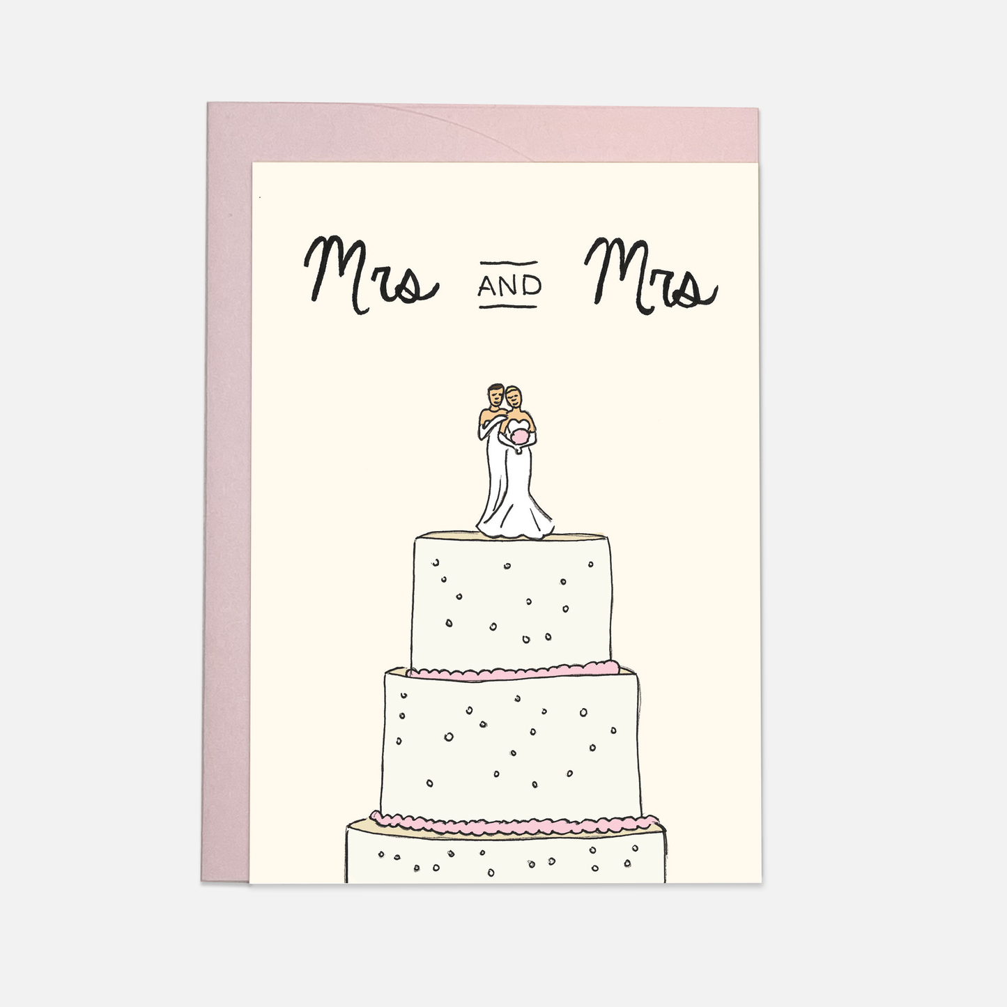 Kaart Blanche - Wedding cake greeting card