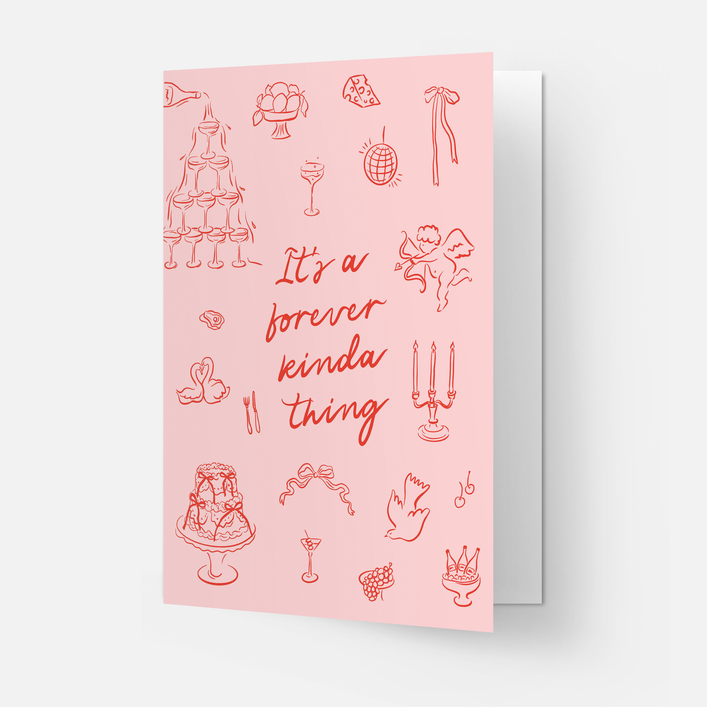 Kaart Blanche - Forever kinda thing - wedding greeting card