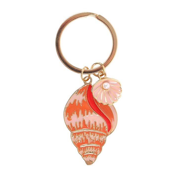 Something Different - High Tide Beachy Coastal Shell Keyring