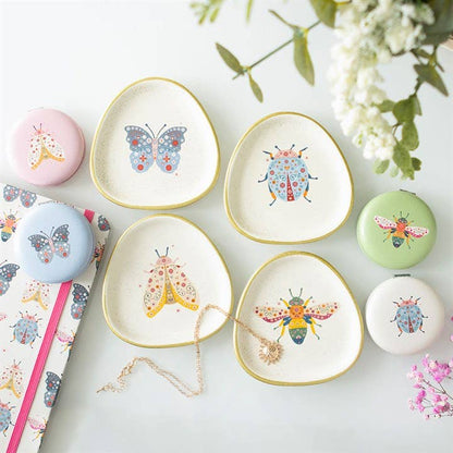 Something Different - Floral Moth Trinket Dish