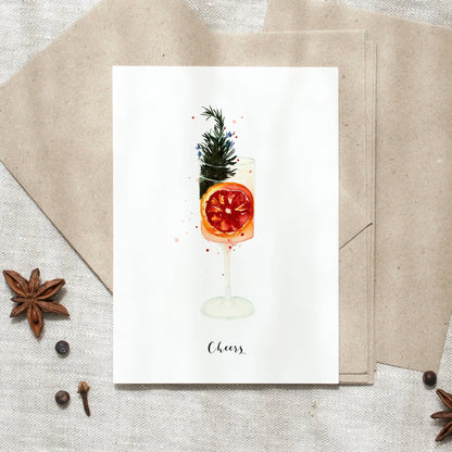 Leo La Douce- Postcard · Cheers | cocktail