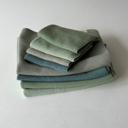 Aspegren Denmark - Dishcloths - Organic Cotton - Set of 2 - Knitted - Mint