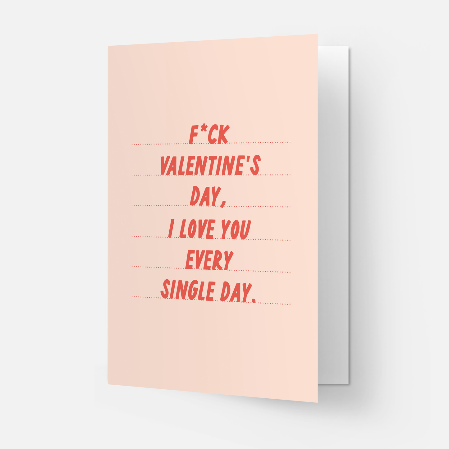 Kaart Blanche - F*ck V-day Valentines day greeting card