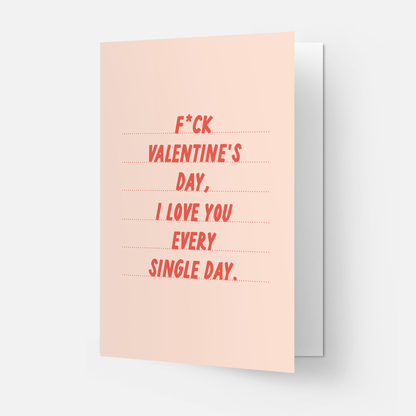 Kaart Blanche - F*ck V-day Valentines day greeting card