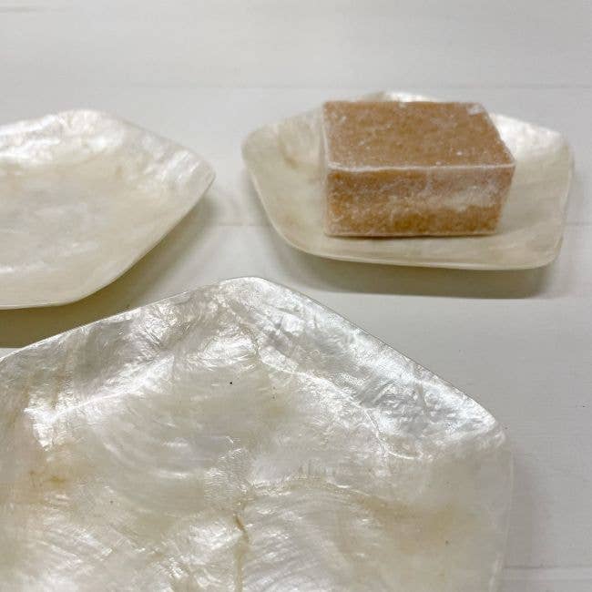 Schaaltje Schelp Capiz XS Wit