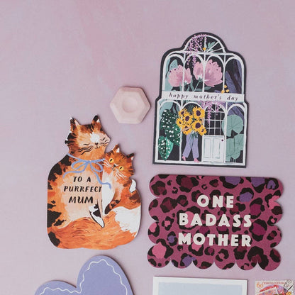 Sister Paper Co.  - Purrfect Mum Cat Card | Cat Lover Mother's Day Cards