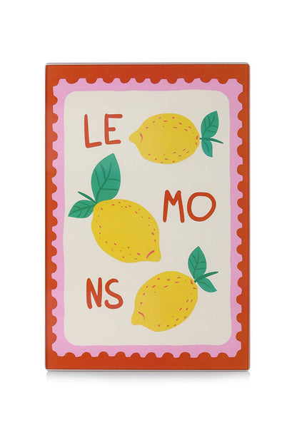 Zeller Present - Glass cutting board "Italian Lemons"
