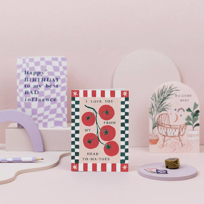 Sister Paper Co. - Tomatoes Love Card | Anniversary Card | Valentines Cards