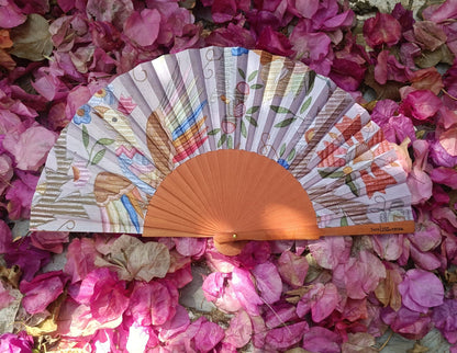 Terra Lusa - Embroidered Fan from Castelo Branco - Phoenix