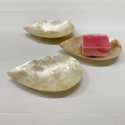 Schaaltje Schelp Capiz XS Goud