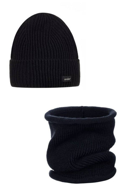 Ander - Unisex Wool Blend Hat & Snood Set – SESIL | White