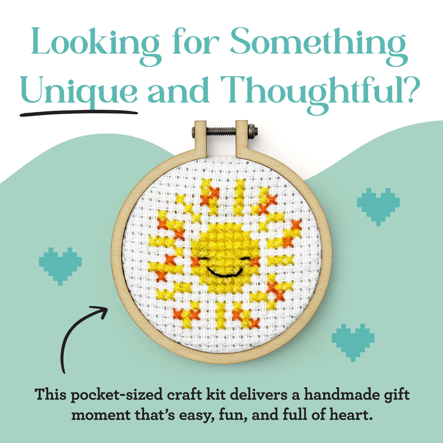 Mini Matchbox Kits - You Are My Sunshine Mini Matchbox Cross Stitch Kit