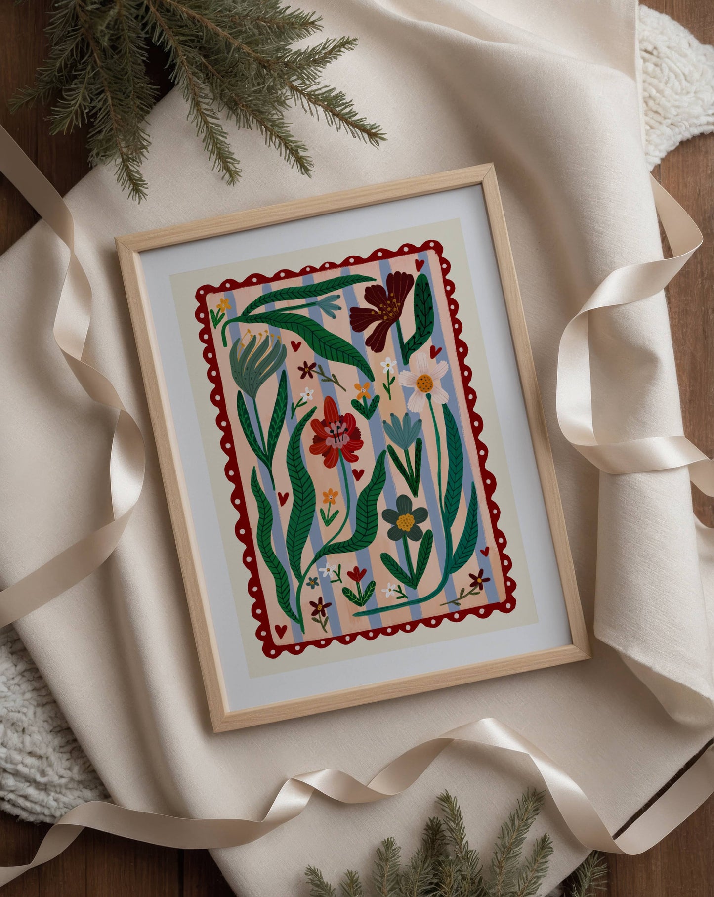 Kate Fox Design - Boho Flower Kids, Kids Art Prints, Kids Art Print, 