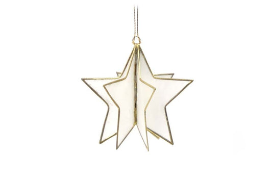 Christmas Capiz Trim Star Paco