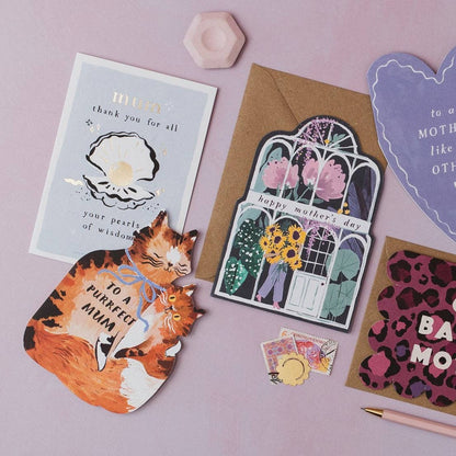 Sister Paper Co.  - Purrfect Mum Cat Card | Cat Lover Mother's Day Cards