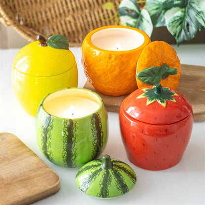 Something Different- Lemon Shaped Candle Jar