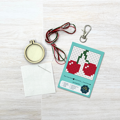 Mini Matchbox Kits - I Love You Cherry Much! Mini Matchbox Cross Stitch Kit