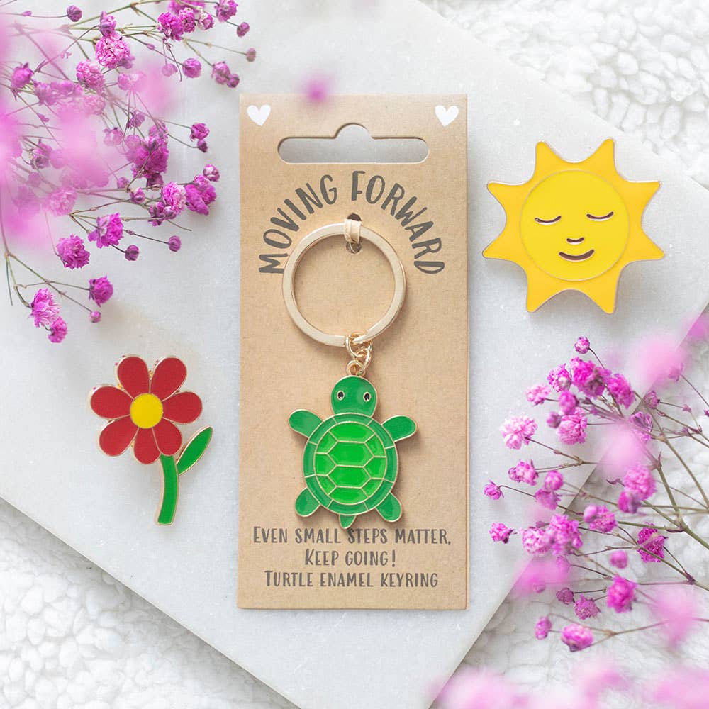 Something Different - Moving Forward Turtle Keyring