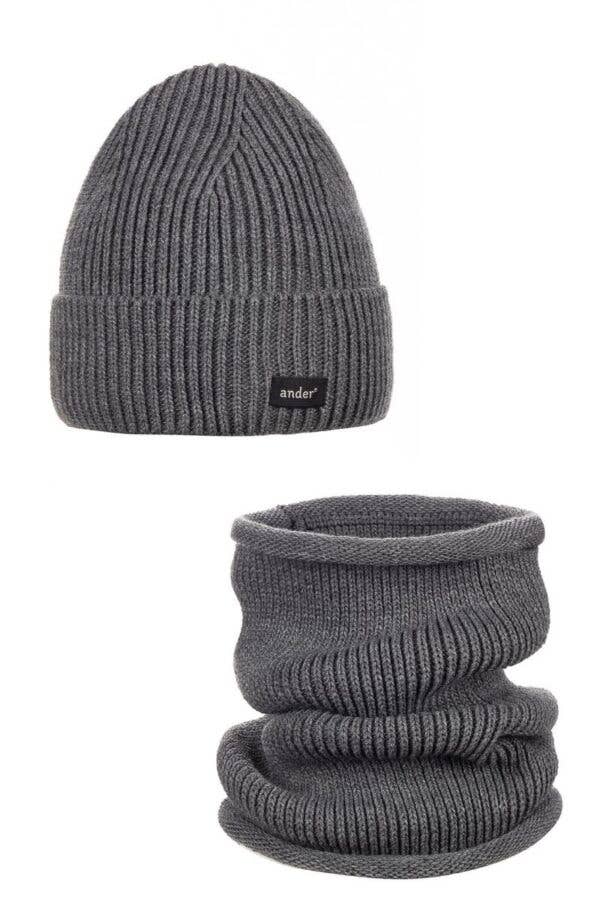 Ander - Unisex Wool Blend Hat & Snood Set – SESIL | White