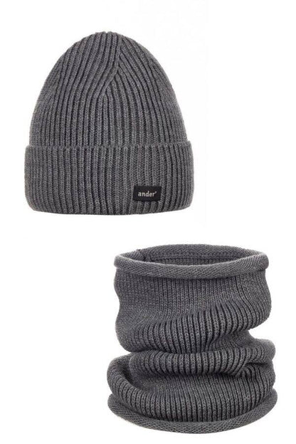 Ander - Unisex Wool Blend Hat & Snood Set – SESIL | White