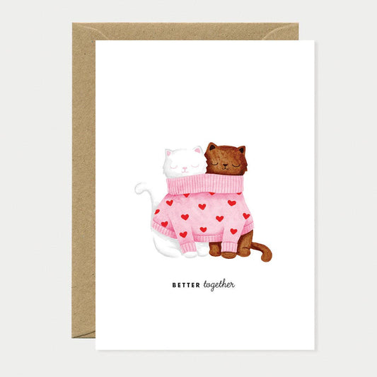 ALL THE WAYS TO SAY - Europe - Better together cats - Greeting card