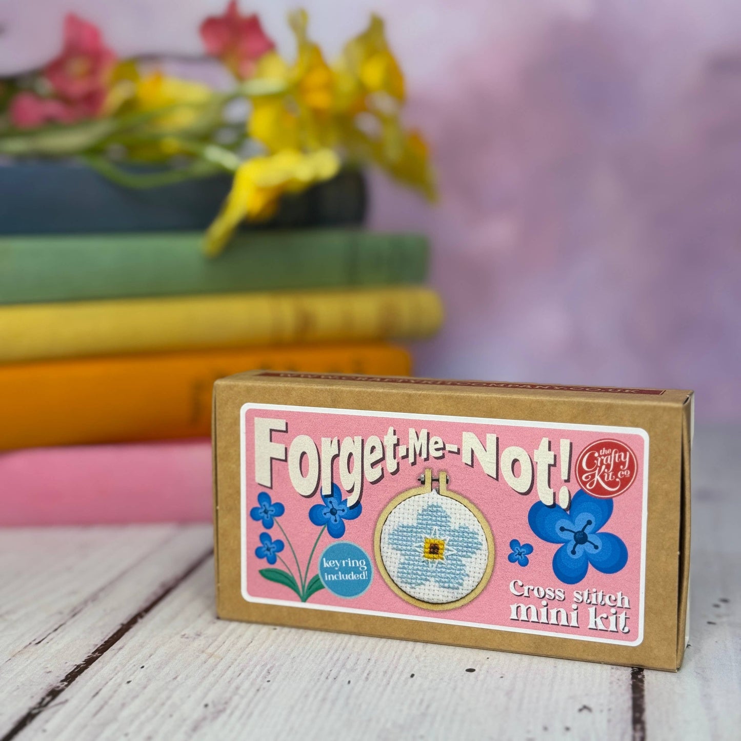 Mini Matchbox Kits - Forget-Me-Not! Mini Matchbox Cross Stitch Kit